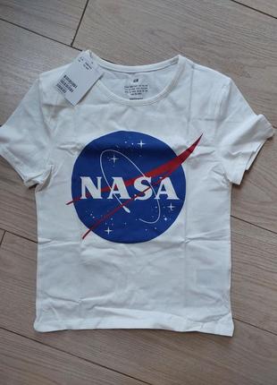 Футболка nasa от h&amp;m на 128-164 см4 фото