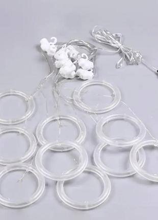 Сток новорічна гірлянда-штора з фігурками