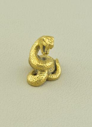 114414 фигурка змея латунь