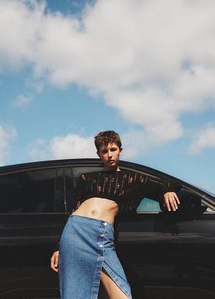 Юбка джинсовая zara