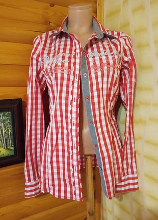 Сорочка, клітина, коттон, сток