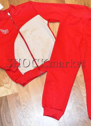 Костюм спортивный для девочки 713 тм фламинго текстиль р.110
