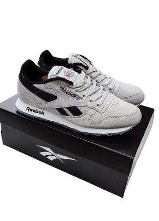 Мужские кроссовки reebok classic серые