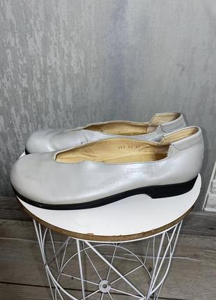 Мегаудобные винтажные кожаные туфли на низком ходу helvesko elegance 40р потолка 26,5см ширина 9,5см2 фото