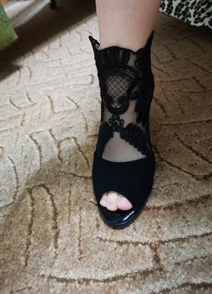 Красивые туфли/босоножки с открытым носком,  весна-лето4 фото