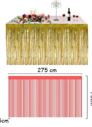 Розовый дождик для фотозоны или украшения стола - высота 74см, ширина 2,74метра3 фото