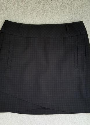 Базовая юбка ostin черная1 фото