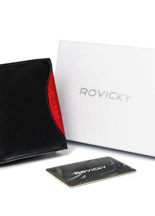 Кошелек мужской кожаный rovicky 1520-03-bor-1164 черный