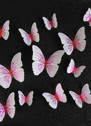 Набір декоративних метеликів - 12шт.3 фото