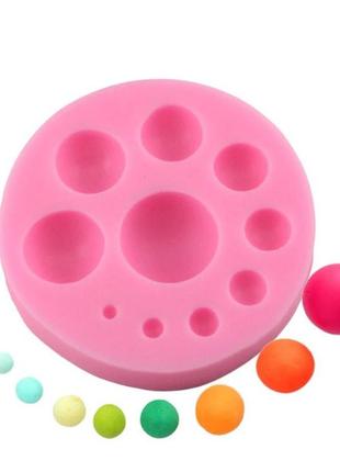 Молд кондитерський півсфери діаметр 7 см рожевий