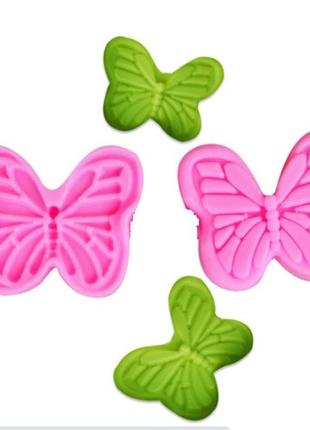 Молд для фоамирана "бабочки" - размер молда 3,5*3см, силикон1 фото