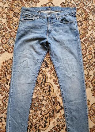 Брендовые фирменные демисезонные зимние стрейчевые джинсы polo by ralph lauren,оригинал,размер 36/32.2 фото