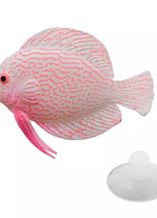 Силіконова рибка 7 на 5 см різнобарвний2 фото