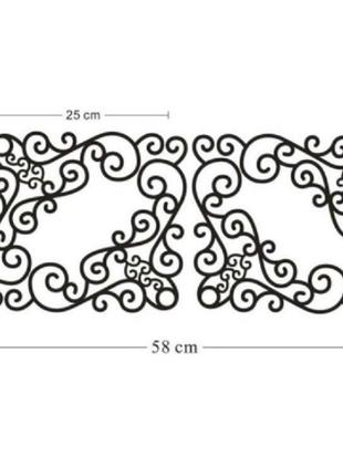 Интерьерные наклейки на мебель, стены - размер всей наклейки 25*60см4 фото