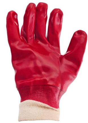 Перчатки intertool - маслостойкая 26 см х 10,5" (красная) 6 шт.