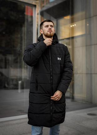 Куртка мужская зимняя, длинная теплая курточка 💨1 фото
