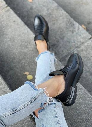 Женские кроссовки натуральная кожа4 фото