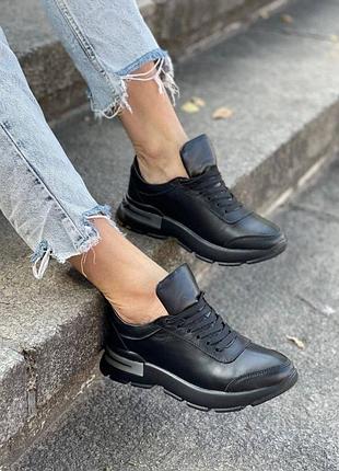 Женские кроссовки натуральная кожа3 фото