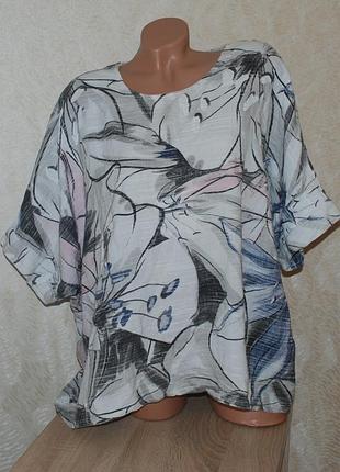 Блуза принтована бренду
new collection /30%льон 70% бавовна/
свободний крій/