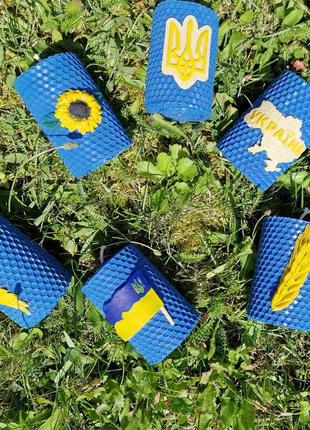 Патриотические свечи ручной работы