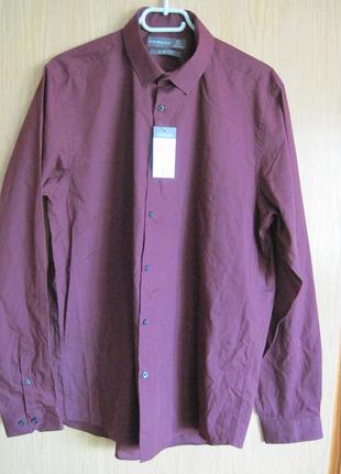 Нова бордова сорочка "primark" р.16,5 - 42 см.