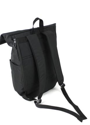 Рюкзак міський rolltop з відділом для ноутбука wallaby 1193 чорний4 фото