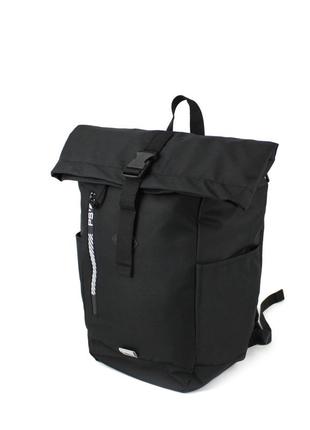 Рюкзак міський rolltop з відділом для ноутбука wallaby 1193 чорний2 фото