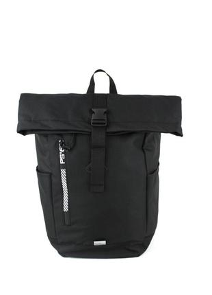 Рюкзак міський rolltop з відділом для ноутбука wallaby 1193 чорний1 фото