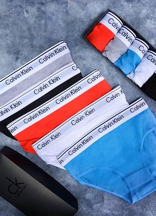 Набор женских слипов calvin klein 5 шт в коробке
