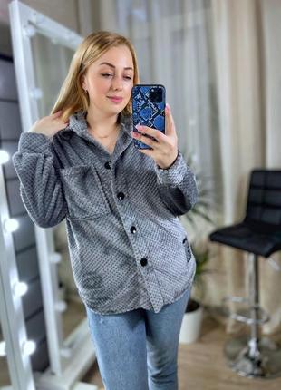 Жіноча сорочка тедді, тепла.