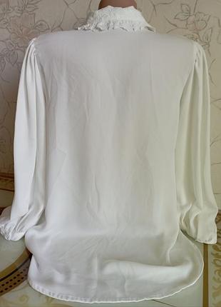 Блуза на ґудзиках біла з вишивкою next 3