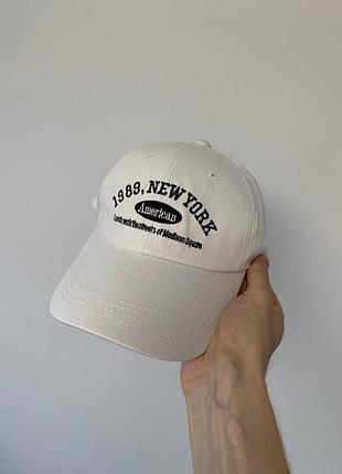 Кепка, бейсболка 1989 new york, ny - нью йорк (біла)