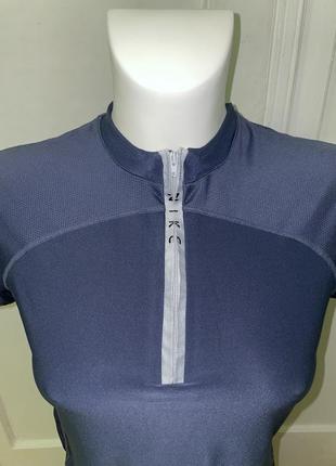 Спортивна zip футболка nike dri fit зі свушем (в стилі acg,  adidas, puma )4 фото