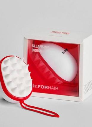Силиконовая массажная щетка для мытья головы dr.forhair cleansing scalp brush