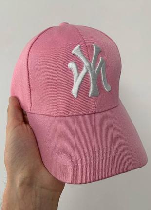 Кепка ny, new york, нью-йорк - рожева