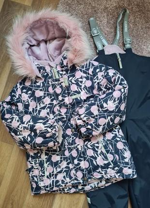 Lenne зимний комплект 104 р. + 6 см комбинезон куртка и полукомбинезон на девочку2 фото