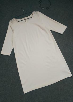 Белре платье из плотного трикотажа 46-48 размера4 фото