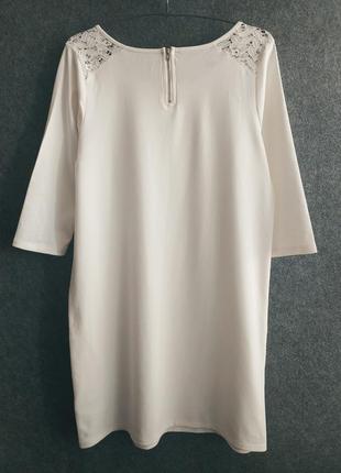 Белре платье из плотного трикотажа 46-48 размера6 фото