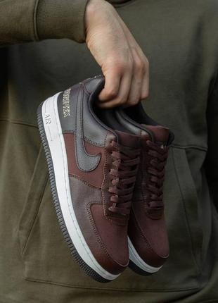 Nike air force 1 low gore-tex brown, кроссовки мужские найк гор текс, кроссовки мужские весна-осень, кроссовки мужские найк демисезонные5 фото