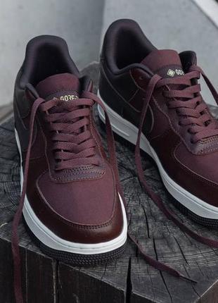 Nike air force 1 low gore-tex brown, кроссовки мужские найк гор текс, кроссовки мужские весна-осень, кроссовки мужские найк демисезонные4 фото