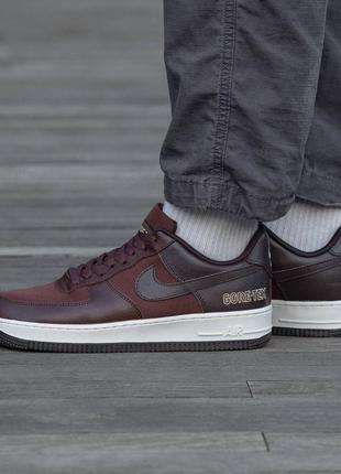 Nike air force 1 low gore-tex brown, кроссовки мужские найк гор текс, кроссовки мужские весна-осень, кроссовки мужские найк демисезонные8 фото