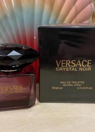 Versace crystal noir женская туалетная вода 90 ml версаче кристалл ноир нуар черный женский аромат парфюма2 фото