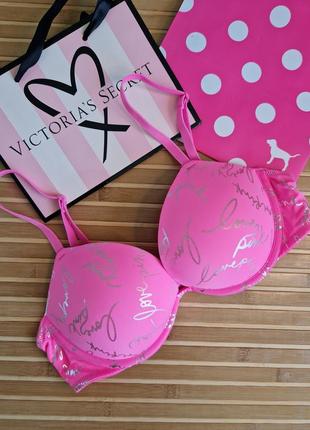 Бюст двойной пуш ап плюс victorias secret pink wear everywhere super push-up оригинал