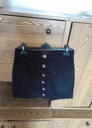 Спідниця вельветова нова на гудзиках