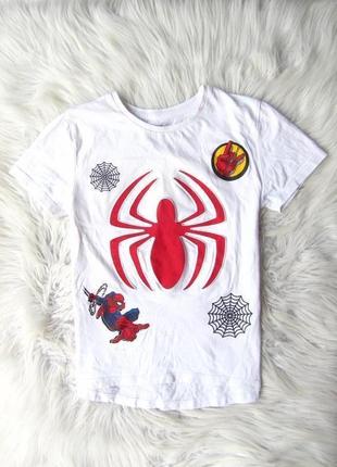 Біла бавовняна футболка людина павук spiderman marvel primark1 фото