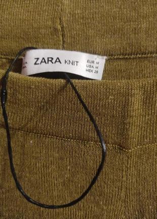 Штаны клеш вязаные zara раз. 46