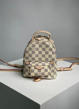 Портфель женский louis vuitton palm springs mini ivory lv луи витон рюкзак через плечо сумка1 фото