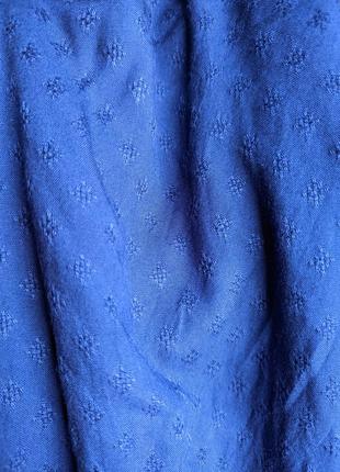 Бриджи вискоза шорты синие на резинке брюки тонкие s m7 фото