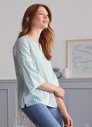 Блузка в полоску с рукавами 3/4