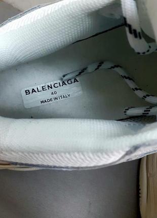 Кроссовки унисекс в стиое balenciaga белые размеры р 40 -415 фото